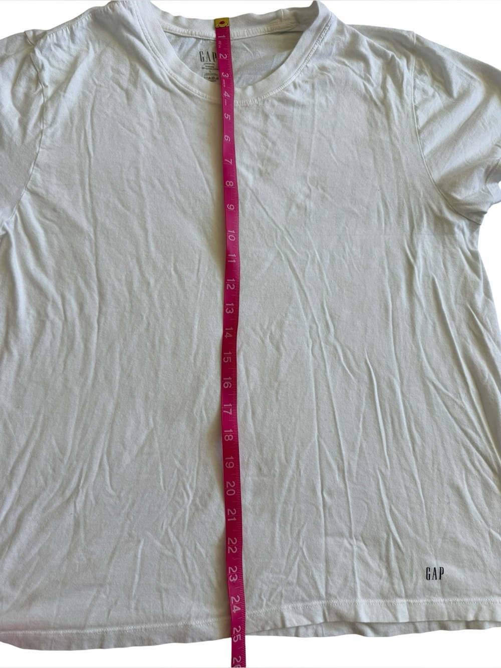 GAP White Logo-Print Crewneck Tee - Picture 4 of 5